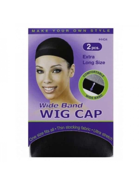 Bonnet Pour Perruque Extra Large "Wide Band" x2 – Wig Cap Confortable à Bande Large Anti-Glisse Pour Perruques et Lace Wigs