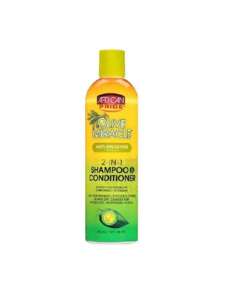 Shampooing & Après-Shampooing 2 en 1 Olive Miracle African Pride – Soin Nourrissant Cheveux Afro Shampooing & Après-Shampooing 2 en 1 Olive Miracle African Pride – Soin Nourrissant Cheveux Afro