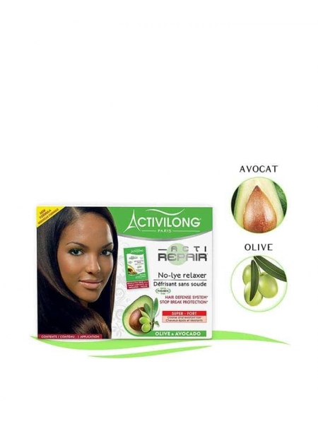 Activilong Actirepair Kit Défrisant Sans Soude Fort – Lissage Réparateur à la Kératine et Céramides Activilong Actirepair Kit Défrisant Sans Soude Fort – Lissage Réparateur à la Kératine et Céramides