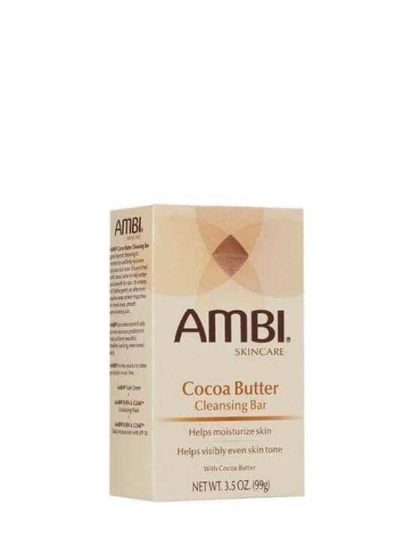 Ambi Skin Care Savon au Beurre de Cacao 99 g – Nettoyant Nourrissant et Adoucissant