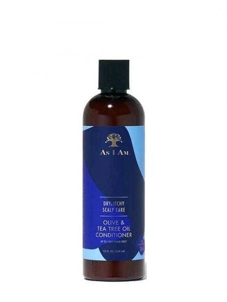 As I Am Dry & Itchy Scalp Care Olive & Tea Tree – Soin Antipelliculaire & Apaisant Cuir Chevelu Sec, Irrité ou Sensible