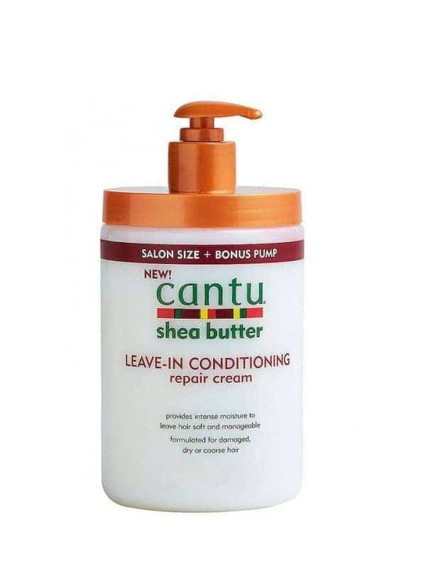 Cantu Shea Butter Crème Réparatrice Leave-In 709 g – Soin Professionnel au Beurre de Karité (Format Pompe)