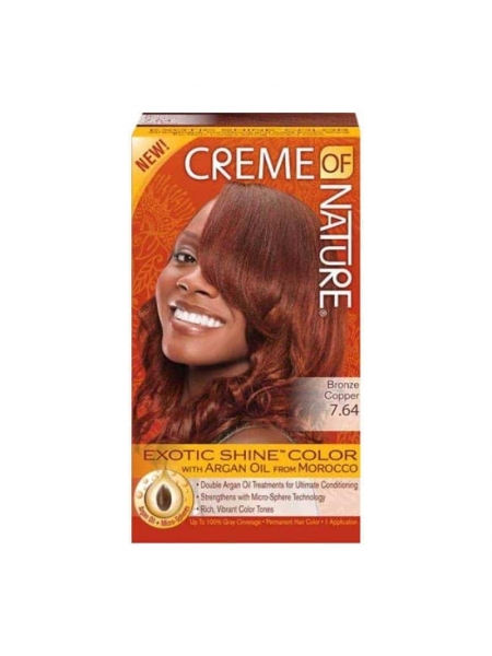 Colorant Capillaire Exotic Shine À L'huile D'argan Rouge Epicé Creme of Nature