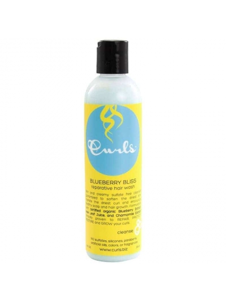 Curls Blueberry Bliss Reparative Hair Wash 236ml – Shampooing Réparateur & Hydratant à la Myrtille Cheveux Bouclés, Frisés et Afro Curls Blueberry Bliss Reparative Hair Wash 236ml – Shampooing Réparateur & Hydratant à la Myrtille Cheveux Bouclés, Frisés et Afro
