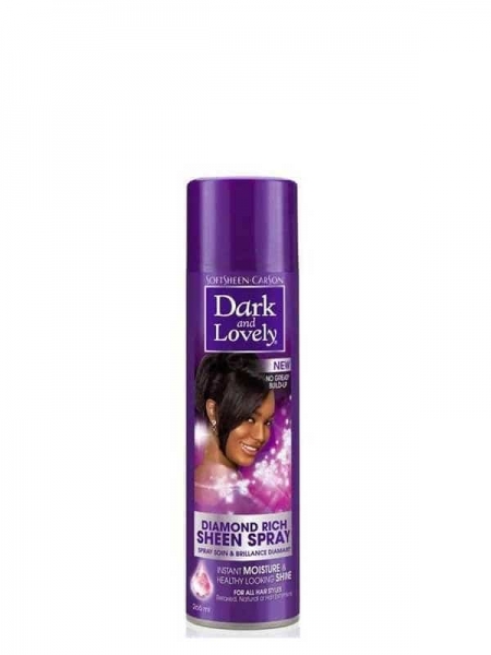 Dark and Lovely Diamond Rich Sheen Spray 265 ml – Spray Brillance et Hydratation Cheveux Afro Dark and Lovely Diamond Rich Sheen Spray 265 ml – Spray Brillance et Hydratation Cheveux Afro