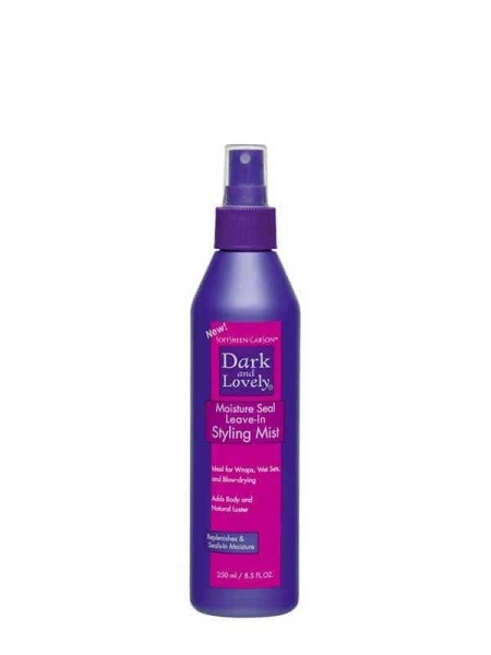 Dark & Lovely Moisture Seal Leave-In Styling Mist 250 ml – Brume Sans Rinçage Hydratante et Adoucissante Cheveux Afro