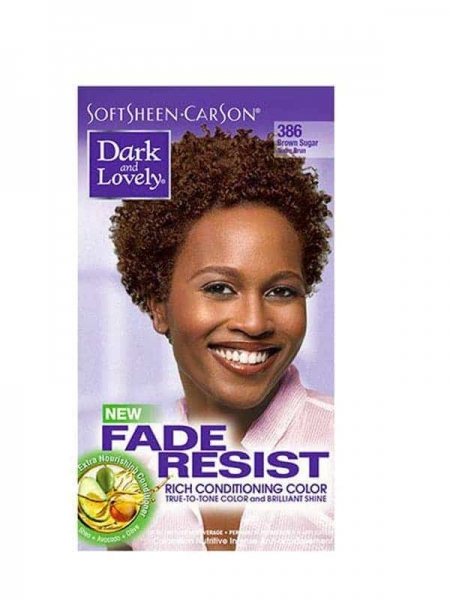 Fade Resist Brown Sugar Rich Conditioning Color Sucre Brun 386 Dark and Lovely