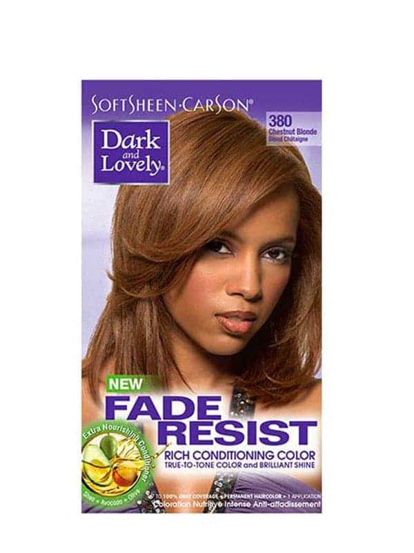 Fade Resist Light Golden Blonde Rich Conditioning Color 380 Blond Châtaigne Dark and Lovely