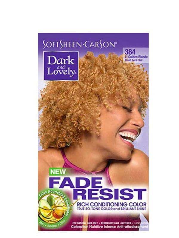 Fade Resist Light Golden Blonde Rich Conditioning Color Blonde Doré 384 Dark and Lovely
