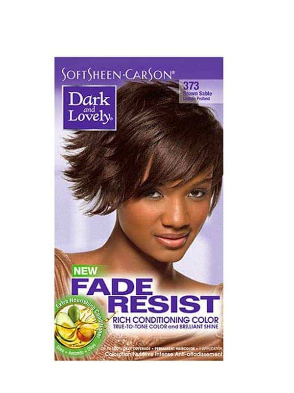 Fade Resist Light Golden Blonde Rich Conditioning Color Châtain Profond 373 Dark and Lovely