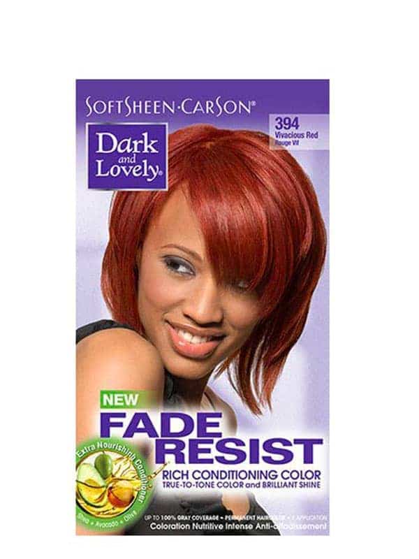 Fade Resist Light Golden Blonde Rich Conditioning Color Rouge Vif 394 Dark and Lovely
