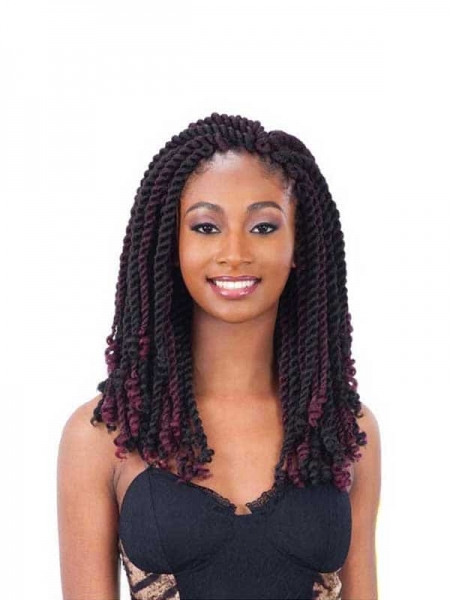 FreeTress Chunky Kinky Twist 12″ – Mèches Synthétiques Courtes pour Twists Épais