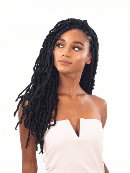 Freetress Crochet Braid Pre-Looped Nikki Loc 14″ – Mèches Dreadlocks Naturelles à Boucle Préformée