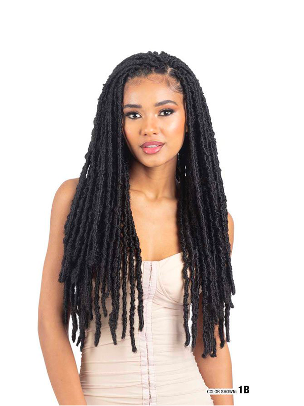 Crochet Braid Semi Naturel Poppin Loc 22″ FreeTress – Mèches Crochet Locs Longues et Naturelles