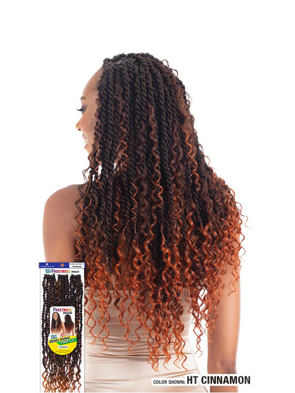 Crochet Braid Semi Natural Rebel Boho Twist 22″ FreeTress – Mèches Crochet Longues et Souples