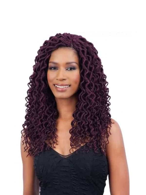 FreeTress Soft Curly Faux Loc 12″ – Mèches Sy...