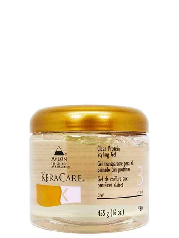 Keracare Clear Protein Styling Gel 455 ml – Gel Coiffant Fortifiant et Brillant