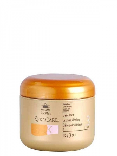 KeraCare Crème pour Décrêpage 115 ml – Soin Protecteur et Lissant Avant Défrisage
