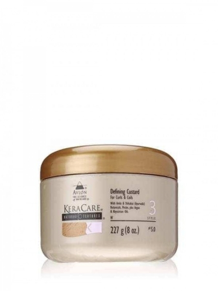 KeraCare Natural Textures Defining Custard 227 ml – Gel Crème Définisseur de Boucles et Frisottis