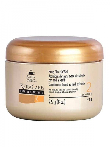 KeraCare Natural Textures Honey Shea Co-Wash – Crème Lavante Hydratante au Miel et Karité 227 g