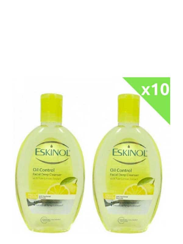 Lot De 10 Naturals Lemon Facial Cleanser 225 Ml Eskinol
