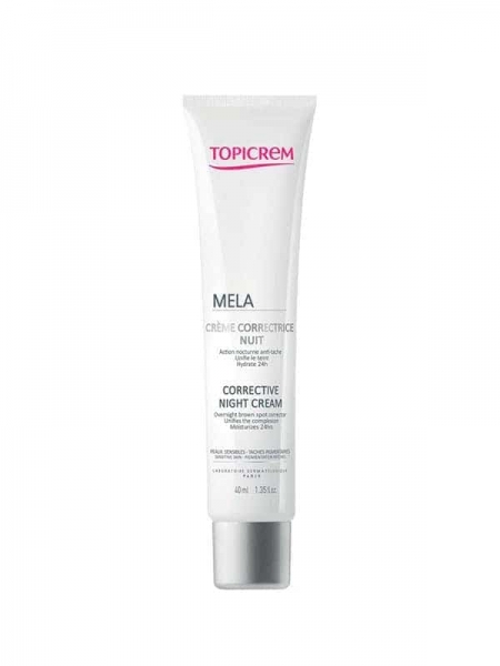 Mela Crème Correctrice Nuit Anti-taches Pigmentaires Topicrem 40 Ml