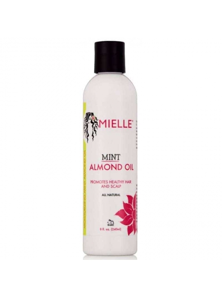 Mielle Organics Mint Almond Oil 240 ml – Huile Nourrissante et Fortifiante Cheveux Afro
