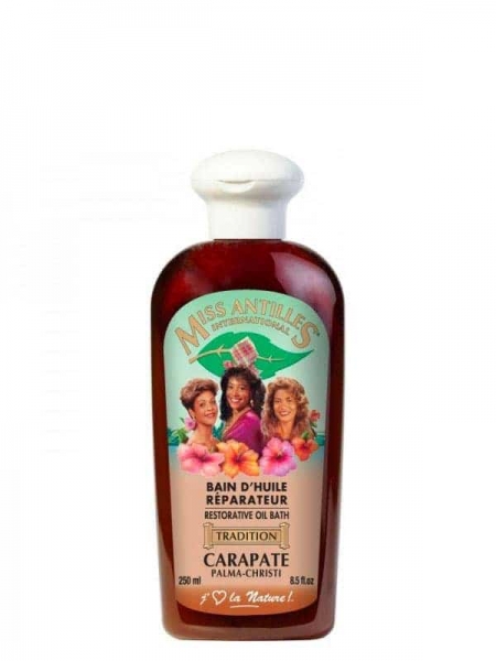 Miss Antilles International Bain d’Huile Réparateur Carapate 250 ml – Soin Nourrissant et Fortifiant