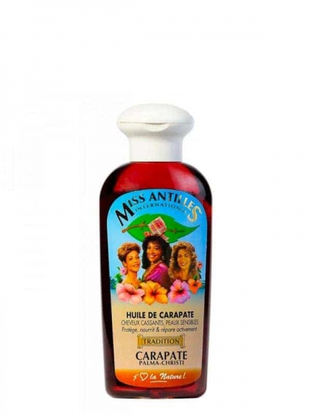 Miss Antilles International Huile de Carapate 100 ml – Huile Végétale Fortifiante et Nourrissante