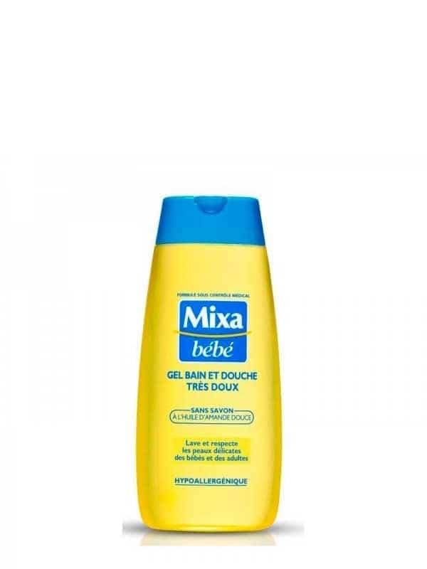 Mixa Bébé Gel Lavant Bain et Douche Très Doux 200 ml – Nettoyant Hydratant Peau et Cuir Chevelu