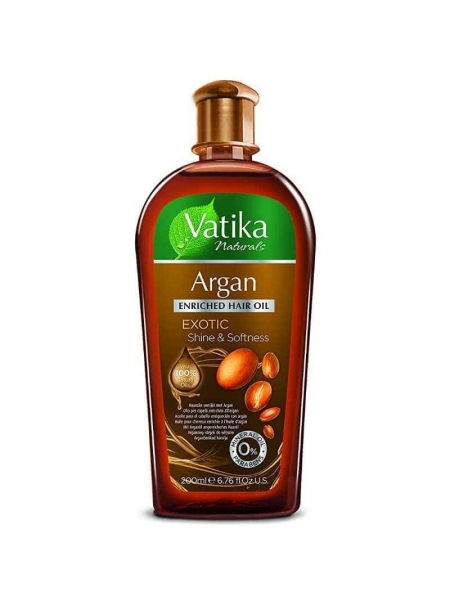 Moroccan Argan Natural Enriched Hair Oil for Hair Care Shine and Softness 200ml Dabur Vatika