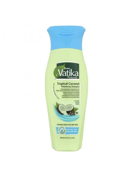 Natural Tropical Coconut Volumizing Shampoo 200 Ml Dabur Vatika
