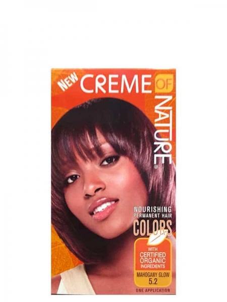 Creme of Nature Nourishing Permanent Hair Color Mahogany Glow 5.2 – Coloration Permanente Nourrissante Cheveux Afro Creme of Nature Nourishing Permanent Hair Color Mahogany Glow 5.2 – Coloration Permanente Nourrissante Cheveux Afro