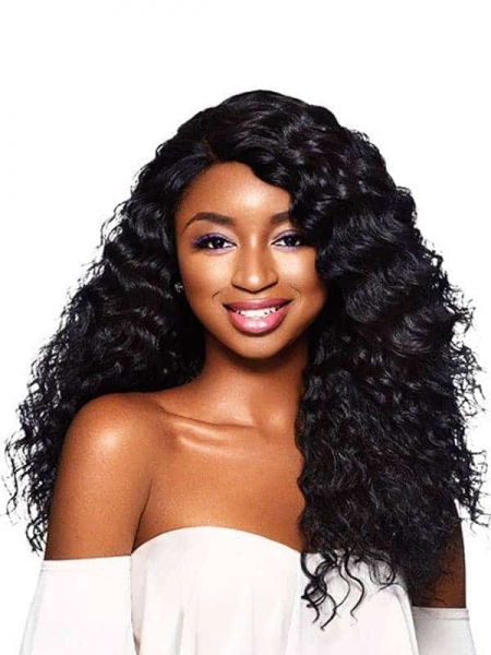 Outre Alexis Human Hair Blend &Play Lace Front Wig – Perruque Lace Front Naturelle et Polyvalente Cheveux Afro