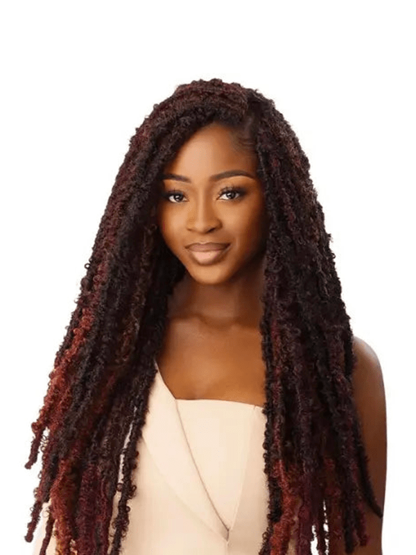 Outré Crochet Braids Faux Butterfly Locs – Mèches Dreadlocks Naturelles Tendance Bohème