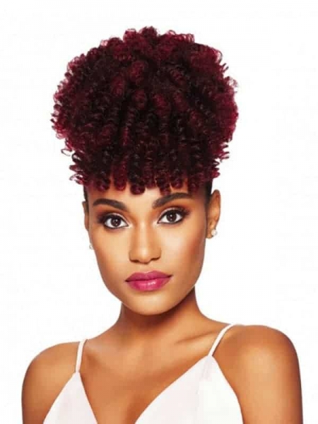 Outre Postiche Curlette Medium (Pineapple Ponytail) – Queue de Cheval Bouclée Naturelle Cheveux Afro