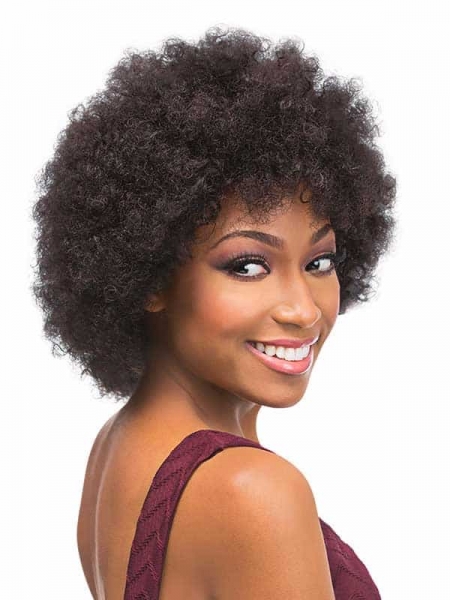 Perruque human hair velvet afro