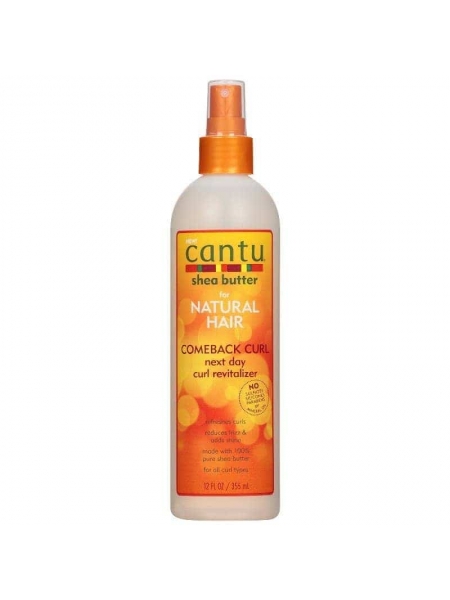 Cantu Shea Butter Rafraîchisseur Revitalisant pour Boucles 355 ml – Spray Hydratant et Définition