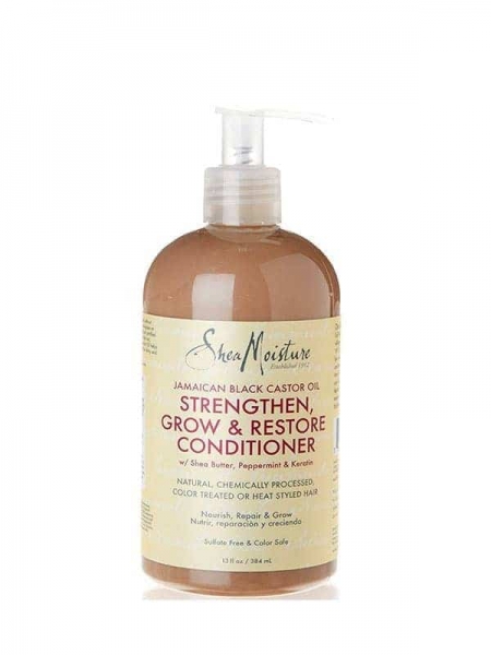 Shea Moisture Jamaican Black Castor Oil Conditioner 384 ml – Après-Shampooing Fortifiant et Réparateur
