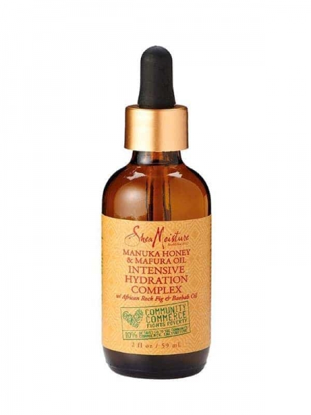 Shea Moisture Manuka Honey & Mafura Oil Intensive Hydration Complex – Soin Réparateur et Hydratant Cheveux Afro Secs