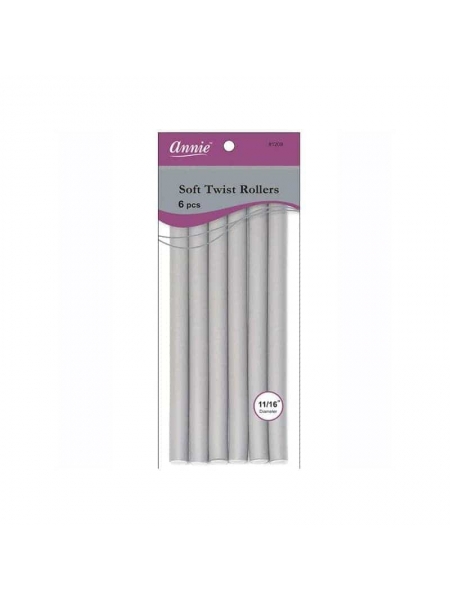 Annie – Soft Twist Rollers 5/8’’ (Lot de 6 Bigoudis Souples 1209)