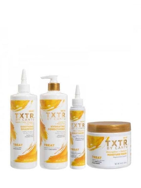 Txtr by Cantu Programme Réparation & Nutrition – Soin Revitalisant Cheveux Bouclés et Afro