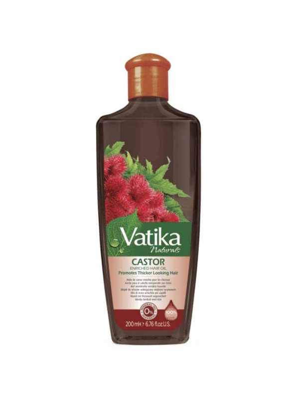 Vatika Naturals Castor Enriched Hair Oil 200ml Dab...