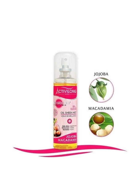 Voile de Brillance Actigloss Nourish Activilong – Spray Sublimateur Cheveux Afro et Bouclés