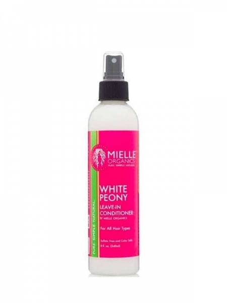 White Peony Leave-In Conditioner 240 ml Mielle Organics – Soin Sans Rinçage Hydratant et Protecteur