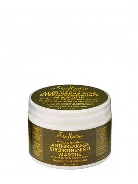 Yucca & Plantain Anti-Breakage Strengthening Masque 340 g Shea Moisture – Masque Fortifiant et Réparateur