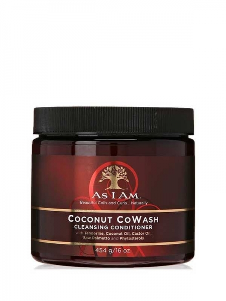 As I Am Coconut CoWash 454g – Après-Shampooing Nettoyant Doux & Hydratant à la Noix de Coco Cheveux Bouclés, Frisés et Afro