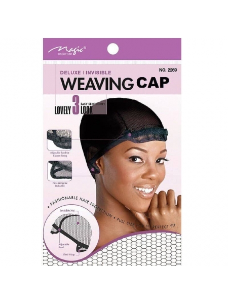 Weaving Cap Deluxe Extra Large Net Adjustable Band Invisible (2269) Magic Collection – Bonnet de Tissage Extensible et Respirant